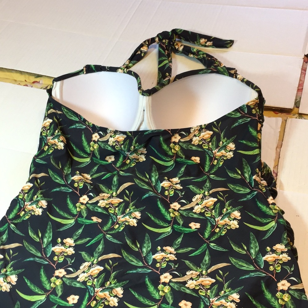 NWOT Dark Tropical One Piece Bathing Suit Size XXL - Picture 7 of 14